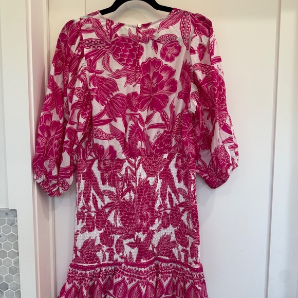 Floral Pink Lace Dress - Picture 2 of 3